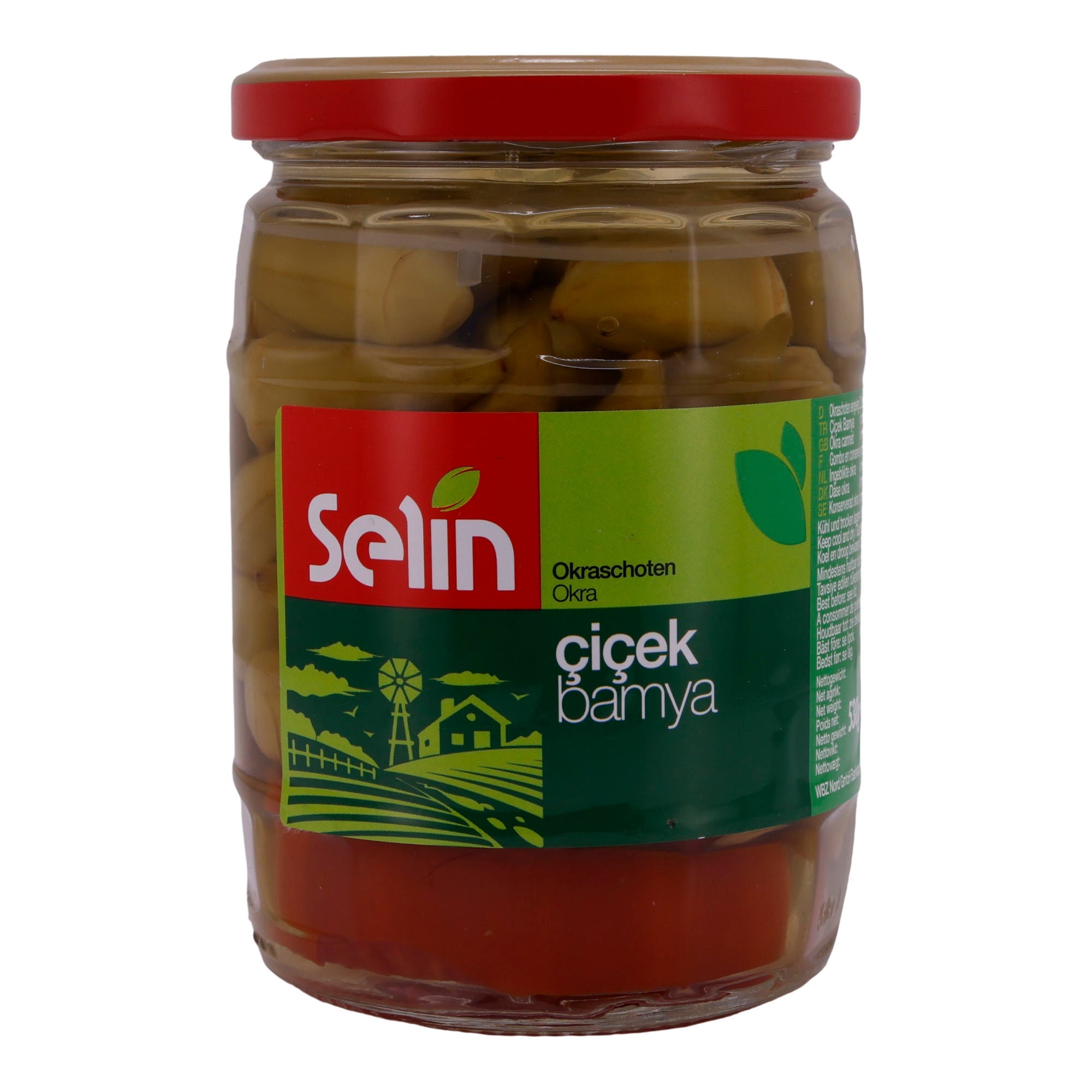 Eingelegtes Gemüse Selin | Eingelegt | Einglegte Okraschoten – Sultani Bamya | 530 g SELIN